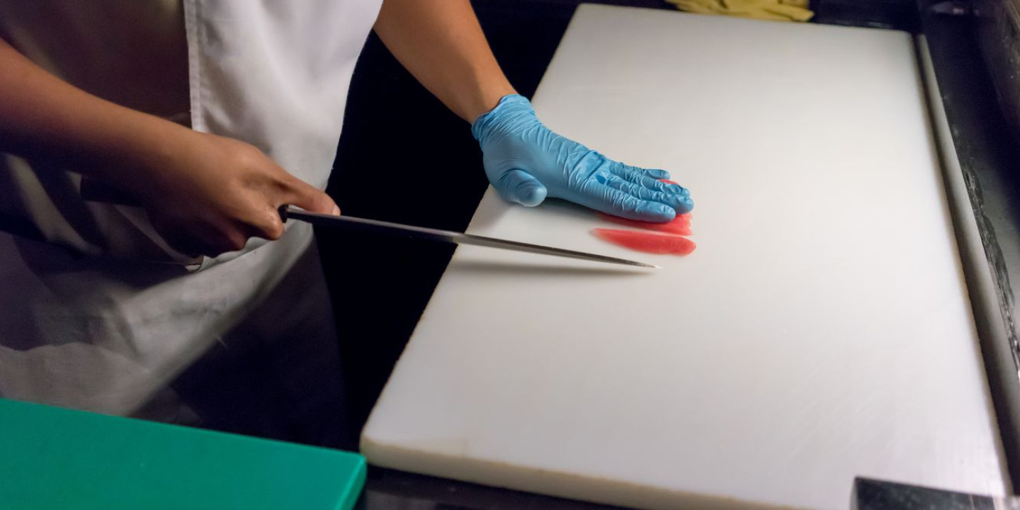 food prep cutting counter